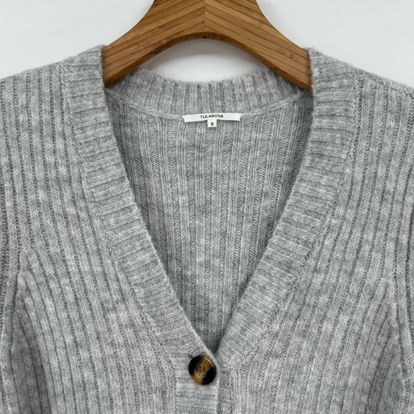 Tularosa Goji Belted Rib Sweater Dress in Gray Size S - Picture 6 of 11